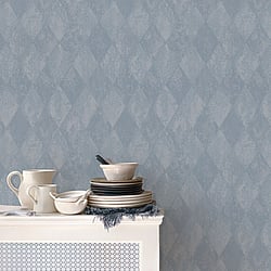 Galerie Wallcoverings Product Code: G67788 - Ambiance Wallpaper Collection Galerie Wallcoverings Product Code G67788 - Ambiance Wallpaper Collection - Blue Colours - Harlequin Texture Design