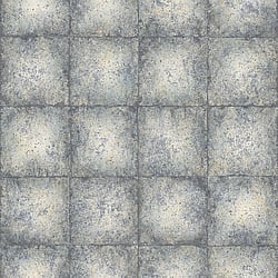 Galerie Wallcoverings Product Code: G67795 - Ambiance Wallpaper Collection Galerie Wallcoverings Product Code G67795 - Ambiance Wallpaper Collection - Navy Gold Colours - Metallic Tile Design