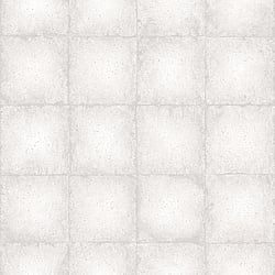 Galerie Wallcoverings Product Code: G67797 - Ambiance Wallpaper Collection Galerie Wallcoverings Product Code G67797 - Ambiance Wallpaper Collection - Grey Off White Colours - Metallic Tile Design