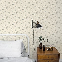 Galerie Wallcoverings Product Code: G67865 - Miniatures 2 Wallpaper Collection Galerie Wallcoverings Product Code G67865 - Miniatures 2 Wallpaper Collection - Blue Beige Cream Colours - Hydrangea Trail Design
