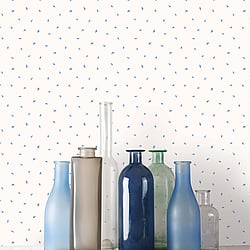 Galerie Wallcoverings Product Code: G67878 - Miniatures 2 Wallpaper Collection Galerie Wallcoverings Product Code G67878 - Miniatures 2 Wallpaper Collection - Blue White Colours - Small Leaf Toss Design