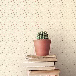 Galerie Wallcoverings Product Code: G67879 - Miniatures 2 Wallpaper Collection Galerie Wallcoverings Product Code G67879 - Miniatures 2 Wallpaper Collection - Red Cream Colours - Small Leaf Toss Design