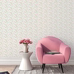Galerie Wallcoverings Product Code: G67889 - Miniatures 2 Wallpaper Collection Galerie Wallcoverings Product Code G67889 - Miniatures 2 Wallpaper Collection - Pink Green White Colours - Small Rose Trail Design