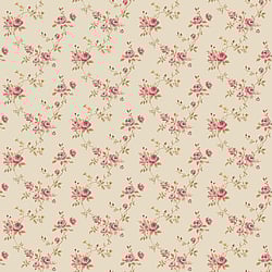 Galerie Wallcoverings Product Code: G67893 - Miniatures 2 Wallpaper Collection Galerie Wallcoverings Product Code G67893 - Miniatures 2 Wallpaper Collection - Red Cream Green Colours - Medium Rose Trail Design