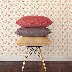 Galerie Wallcoverings Product Code: G67893 - Miniatures 2 Wallpaper Collection Galerie Wallcoverings Product Code G67893 - Miniatures 2 Wallpaper Collection - Red Cream Green Colours - Medium Rose Trail Design