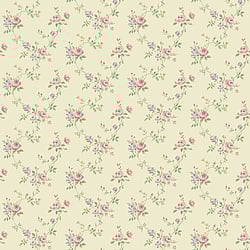 Galerie Wallcoverings Product Code: G67895 - Miniatures 2 Wallpaper Collection Galerie Wallcoverings Product Code G67895 - Miniatures 2 Wallpaper Collection - Pink Cream Green Purple Colours - Medium Rose Trail Design