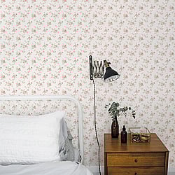 Galerie Wallcoverings Product Code: G67897 - Miniatures 2 Wallpaper Collection Galerie Wallcoverings Product Code G67897 - Miniatures 2 Wallpaper Collection - Pink White Cream Colours - Medium Rose Trail Design