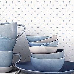 Galerie Wallcoverings Product Code: G67898 - Miniatures 2 Wallpaper Collection Galerie Wallcoverings Product Code G67898 - Miniatures 2 Wallpaper Collection - Blue White Colours - Mini Fan Motif Design