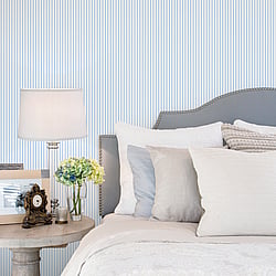 Galerie Wallcoverings Product Code: G67908 - Smart Stripes 3 Wallpaper Collection Galerie Wallcoverings Product Code G67908 - Smart Stripes 3 Wallpaper Collection - Blue White Colours - Narrow Stripe Design