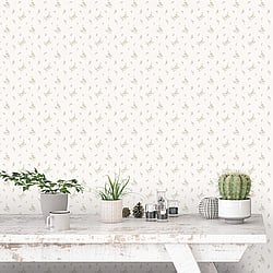 Galerie Wallcoverings Product Code: G67919 - Miniatures 2 Wallpaper Collection Galerie Wallcoverings Product Code G67919 - Miniatures 2 Wallpaper Collection - White Purple Green Colours - Small Floral Sprig Design
