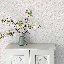 Galerie Wallcoverings Product Code: G67924 - Miniatures 2 Wallpaper Collection Galerie Wallcoverings Product Code G67924 - Miniatures 2 Wallpaper Collection - White Cream Colours - Small Floral Trail Design