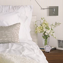 Galerie Wallcoverings Product Code: G67926 - Smart Stripes 3 Wallpaper Collection Galerie Wallcoverings Product Code G67926 - Smart Stripes 3 Wallpaper Collection - Cream White Colours - Ticking Stripe Design