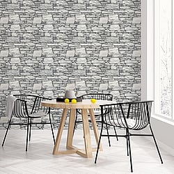 Galerie Wallcoverings Product Code: G67971 - Organic Textures Wallpaper Collection Galerie Wallcoverings Product Code G67971 - Organic Textures Wallpaper Collection - Black Grey Colours - Organic Slate Design