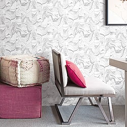 Galerie Wallcoverings Product Code: G67973 - Organic Textures Wallpaper Collection Galerie Wallcoverings Product Code G67973 - Organic Textures Wallpaper Collection - Silver Grey Colours - Agate Tile Design
