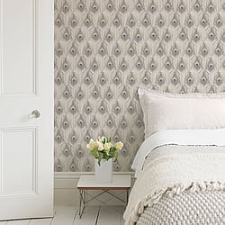 Galerie Wallcoverings Product Code: G67979 - Organic Textures Wallpaper Collection Galerie Wallcoverings Product Code G67979 - Organic Textures Wallpaper Collection - Beige Colours - Peacock Feather Design