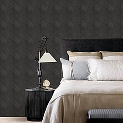Galerie Wallcoverings Product Code: G67996 - Natural FX 2 Wallpaper Collection Galerie Wallcoverings Product Code G67996 - Natural FX 2 Wallpaper Collection - Black Colours - Chevron Wood Design