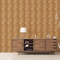 Galerie Wallcoverings Product Code: G67998 - Natural FX 2 Wallpaper Collection Galerie Wallcoverings Product Code G67998 - Natural FX 2 Wallpaper Collection - Warm Brown Yellow Colours - Chevron Wood Design