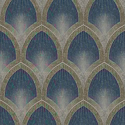 Galerie Wallcoverings Product Code: G68083 - Special FX 2 Wallpaper Collection Galerie Wallcoverings Product Code G68083 - Special FX 2 Wallpaper Collection - Navy, Taupe Colours - Nouveau Scallop Design