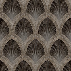 Galerie Wallcoverings Product Code: G68087 - Special FX 2 Wallpaper Collection Galerie Wallcoverings Product Code G68087 - Special FX 2 Wallpaper Collection - Black, Taupe Colours - Nouveau Scallop Design