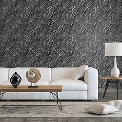 Galerie Wallcoverings Product Code: G68095 - Special FX 2 Wallpaper Collection Galerie Wallcoverings Product Code G68095 - Special FX 2 Wallpaper Collection - Silver, Black Colours - Special Marble Design