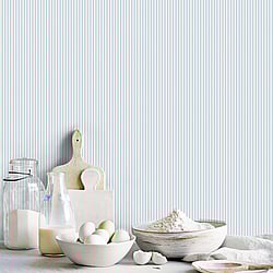 Galerie Wallcoverings Product Code: G68740 - Miniatures 3 Wallpaper Collection Galerie Wallcoverings Product Code G68740 - Miniatures 3 Wallpaper Collection - Light Blue Colours - Ticking Stripe Design