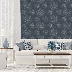 Galerie Wallcoverings Product Code: G78258 - Atmosphere Wallpaper Collection Galerie Wallcoverings Product Code G78258 - Atmosphere Wallpaper Collection - Blue Colours - Mystic Floral Design