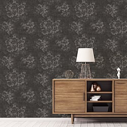 Galerie Wallcoverings Product Code: G78259 - Atmosphere Wallpaper Collection Galerie Wallcoverings Product Code G78259 - Atmosphere Wallpaper Collection - Charcoal Colours - Mystic Floral Design
