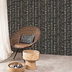 Galerie Wallcoverings Product Code: G78281 - Bazaar Wallpaper Collection Galerie Wallcoverings Product Code G78281 - Bazaar Wallpaper Collection - Black Grey Tan Colours - Aztec Design