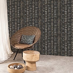 Galerie Wallcoverings Product Code: G78281 - Bazaar Wallpaper Collection Galerie Wallcoverings Product Code G78281 - Bazaar Wallpaper Collection - Black Grey Tan Colours - Aztec Design
