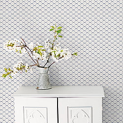 Galerie Wallcoverings Product Code: G78295 - Bazaar Wallpaper Collection Galerie Wallcoverings Product Code G78295 - Bazaar Wallpaper Collection - Navy Colours - Boho Beehive Design