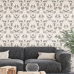 Galerie Wallcoverings Product Code: G78309 - Bazaar Wallpaper Collection Galerie Wallcoverings Product Code G78309 - Bazaar Wallpaper Collection - Beige Black Colours - Menagerie Design