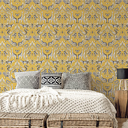 Galerie Wallcoverings Product Code: G78315 - Bazaar Wallpaper Collection Galerie Wallcoverings Product Code G78315 - Bazaar Wallpaper Collection - Yellow Colours - Menagerie Design