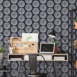 Galerie Wallcoverings Product Code: G78333 - Bazaar Wallpaper Collection Galerie Wallcoverings Product Code G78333 - Bazaar Wallpaper Collection - Navy White Colours - Soleil Design