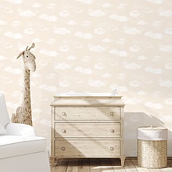 Galerie Wallcoverings Product Code: G78356 - Tiny Tots 2 Wallpaper Collection Galerie Wallcoverings Product Code G78356 - Tiny Tots 2 Wallpaper Collection - Beige Colours - Cloud Design