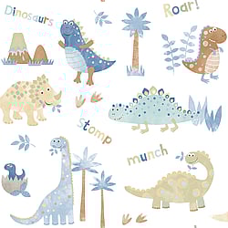 Galerie Wallcoverings Product Code: G78363 - Tiny Tots 2 Wallpaper Collection Galerie Wallcoverings Product Code G78363 - Tiny Tots 2 Wallpaper Collection - Blue Beige Colours - Dinosaurs Design