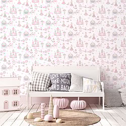 Galerie Wallcoverings Product Code: G78371 - Tiny Tots 2 Wallpaper Collection Galerie Wallcoverings Product Code G78371 - Tiny Tots 2 Wallpaper Collection - Pinks Grey Colours - Fairytale Design