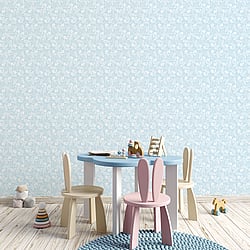Galerie Wallcoverings Product Code: G78381 - Tiny Tots 2 Wallpaper Collection Galerie Wallcoverings Product Code G78381 - Tiny Tots 2 Wallpaper Collection - Light Blue Colours - Koala Leaf Design