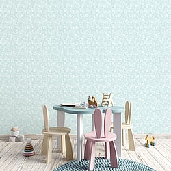 Galerie Wallcoverings Product Code: G78383 - Tiny Tots 2 Wallpaper Collection Galerie Wallcoverings Product Code G78383 - Tiny Tots 2 Wallpaper Collection - Turquoise Colours - Koala Leaf Design