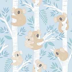 Galerie Wallcoverings Product Code: G78386 - Tiny Tots 2 Wallpaper Collection Galerie Wallcoverings Product Code G78386 - Tiny Tots 2 Wallpaper Collection - Light Blues Glitter Colours - Koalas Design