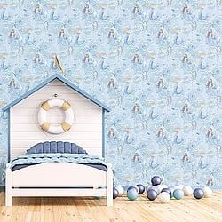 Galerie Wallcoverings Product Code: G78388 - Tiny Tots 2 Wallpaper Collection Galerie Wallcoverings Product Code G78388 - Tiny Tots 2 Wallpaper Collection - Blues Purple Glitter Colours - Mermaids Design