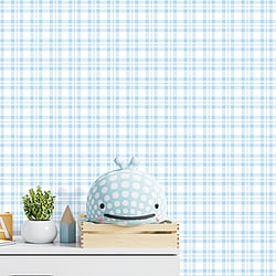 Galerie Wallcoverings Product Code: G78395 - Tiny Tots 2 Wallpaper Collection Galerie Wallcoverings Product Code G78395 - Tiny Tots 2 Wallpaper Collection - Light Blue Colours - Plaid Design