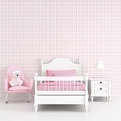 Galerie Wallcoverings Product Code: G78396 - Tiny Tots 2 Wallpaper Collection Galerie Wallcoverings Product Code G78396 - Tiny Tots 2 Wallpaper Collection - Pink Colours - Plaid Design