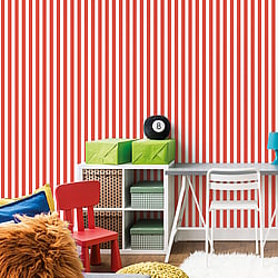 Galerie Wallcoverings Product Code: G78404 - Tiny Tots 2 Wallpaper Collection Galerie Wallcoverings Product Code G78404 - Tiny Tots 2 Wallpaper Collection - Red Colours - Regency Stripe Design