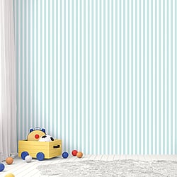 Galerie Wallcoverings Product Code: G78406 - Tiny Tots 2 Wallpaper Collection Galerie Wallcoverings Product Code G78406 - Tiny Tots 2 Wallpaper Collection - Turquoise Colours - Regency Stripe Design
