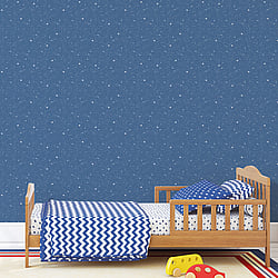 Galerie Wallcoverings Product Code: G78408 - Tiny Tots 2 Wallpaper Collection Galerie Wallcoverings Product Code G78408 - Tiny Tots 2 Wallpaper Collection - Cobalt Blue Glitter Colours - Space Sidewall Design