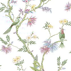 Galerie Wallcoverings Product Code: G78490 - Secret Garden Wallpaper Collection Galerie Wallcoverings Product Code G78490 - Secret Garden Wallpaper Collection - Classic Bird Trail Design
