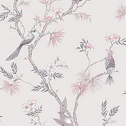 Galerie Wallcoverings Product Code: G78491 - Secret Garden Wallpaper Collection Galerie Wallcoverings Product Code G78491 - Secret Garden Wallpaper Collection - Classic Bird Trail Design