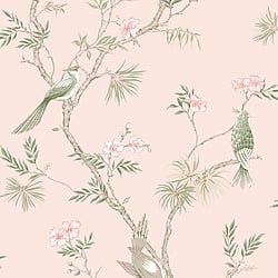 Galerie Wallcoverings Product Code: G78493 - Secret Garden Wallpaper Collection Galerie Wallcoverings Product Code G78493 - Secret Garden Wallpaper Collection - Classic Bird Trail Design
