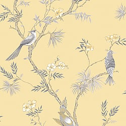 Galerie Wallcoverings Product Code: G78494 - Secret Garden Wallpaper Collection Galerie Wallcoverings Product Code G78494 - Secret Garden Wallpaper Collection - Classic Bird Trail Design