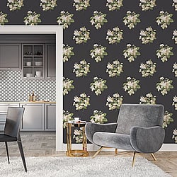 Galerie Wallcoverings Product Code: G78495 - Secret Garden Wallpaper Collection Galerie Wallcoverings Product Code G78495 - Secret Garden Wallpaper Collection - Classic Bouquet Design